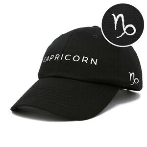 Zodiac Sign Capricorn Hat Womens Embroidered Ball Cap